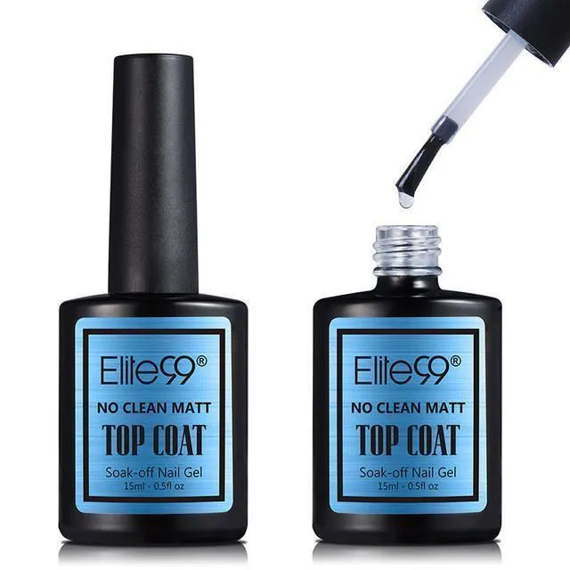 Elite99 Shinny UV LED Soak Off Gel Polish Base Coat And Top Coat Gel 15ml