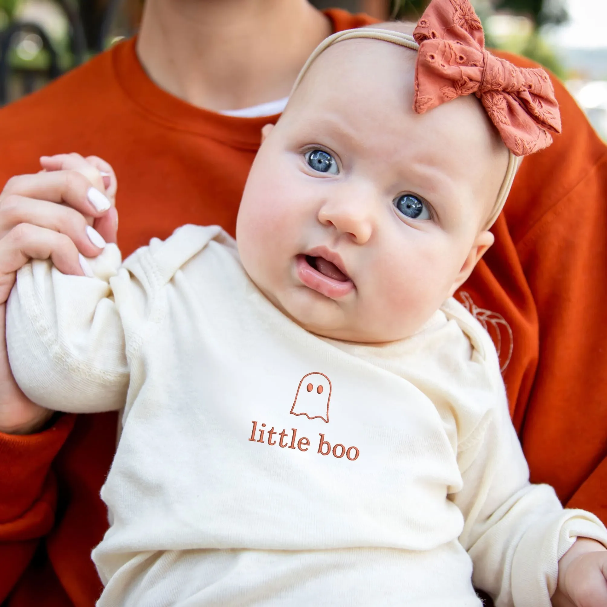 Embroidered Little Boo Baby Bodysuit