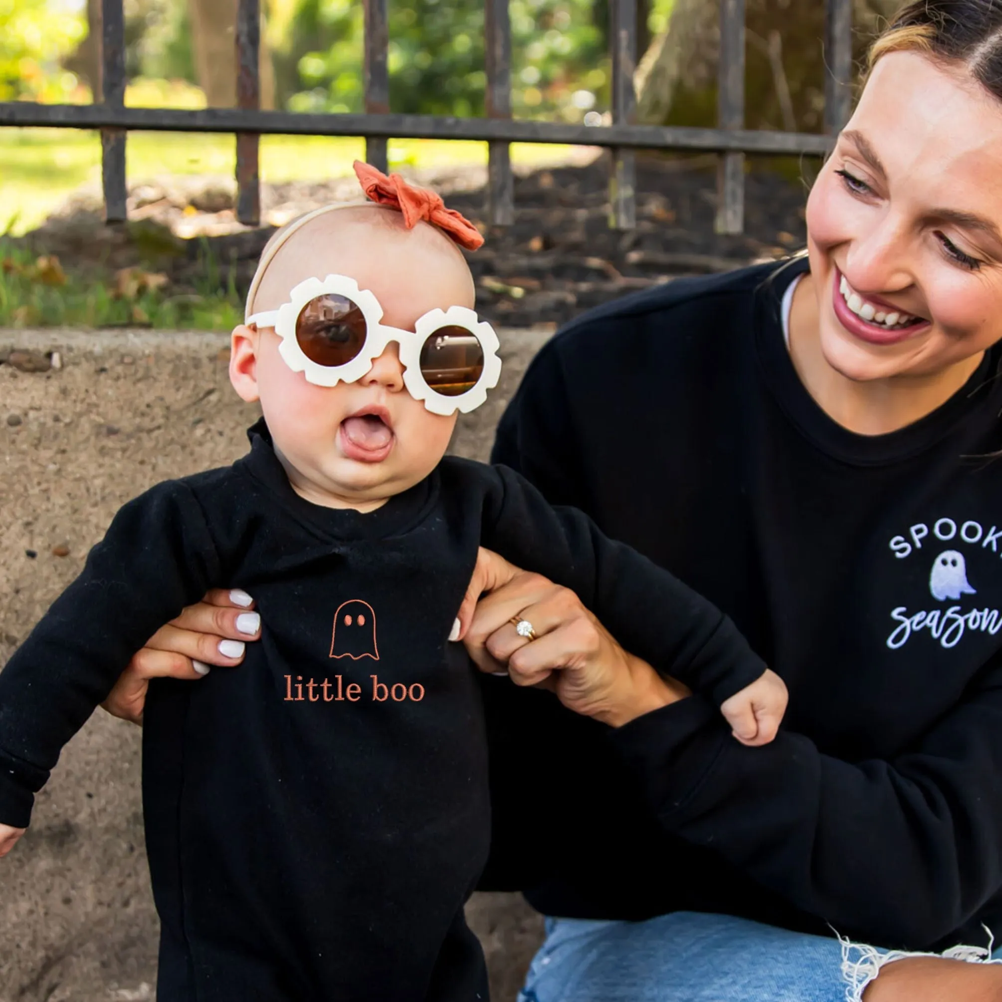 Embroidered Little Boo Baby Bodysuit