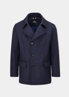 Ewen Men's Double Breasted Jacket In Navy