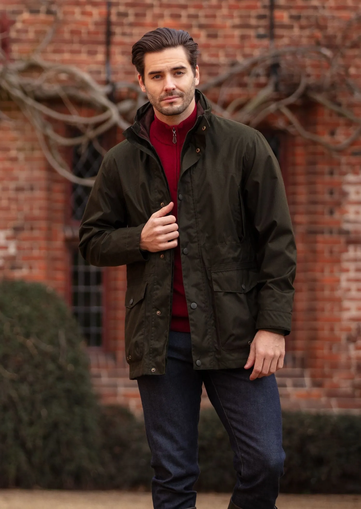 Fernley Men's Waterproof Field Coat In Woodland