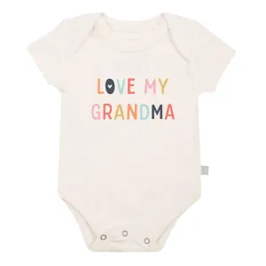 Finn and Emma Organic Short Sleeve Bodysuit - Love Grandma