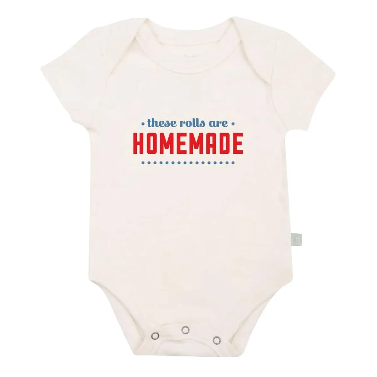 Finn and Emma Organic Short Sleeve Bodysuit - These Rolls are Homemade