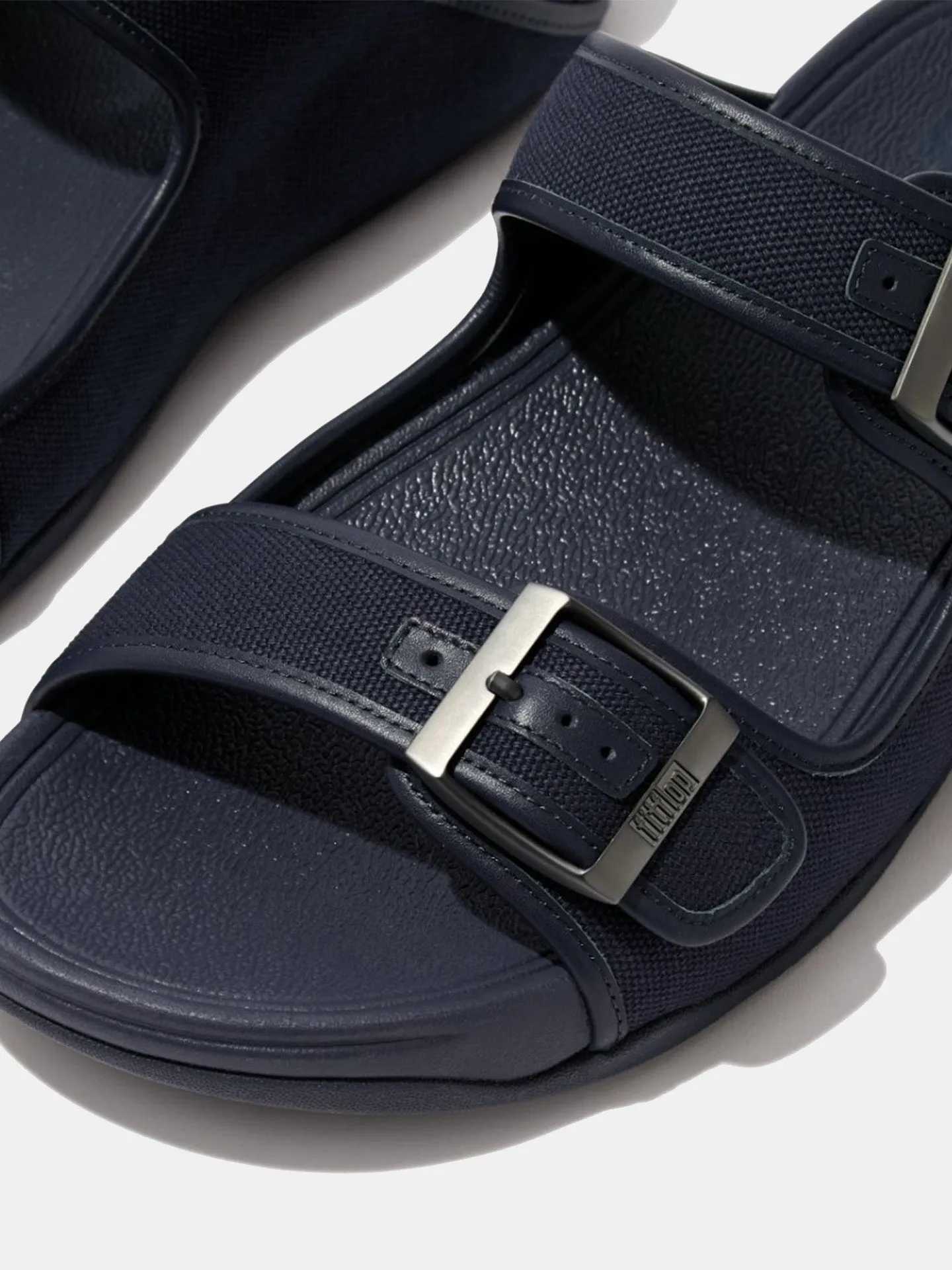 Fitflop Men's Gogh Moc Buckle Canvas Slides