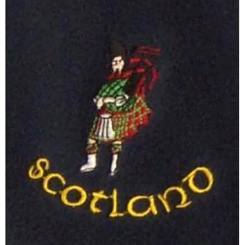 Gents Scotland Piper Fleece Navy