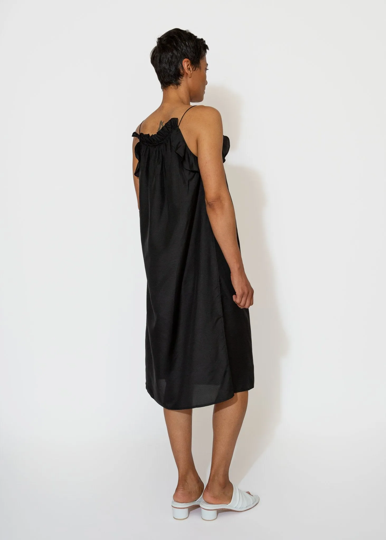 Giverny Slip Dress in Onyx