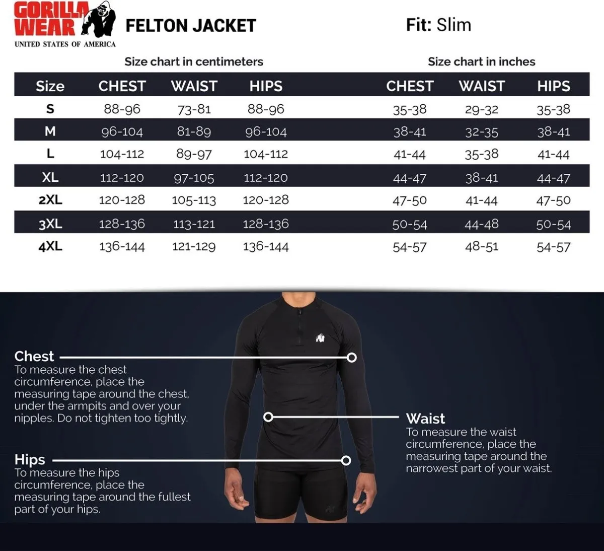 Gorilla Wear Felton Jacket - Black