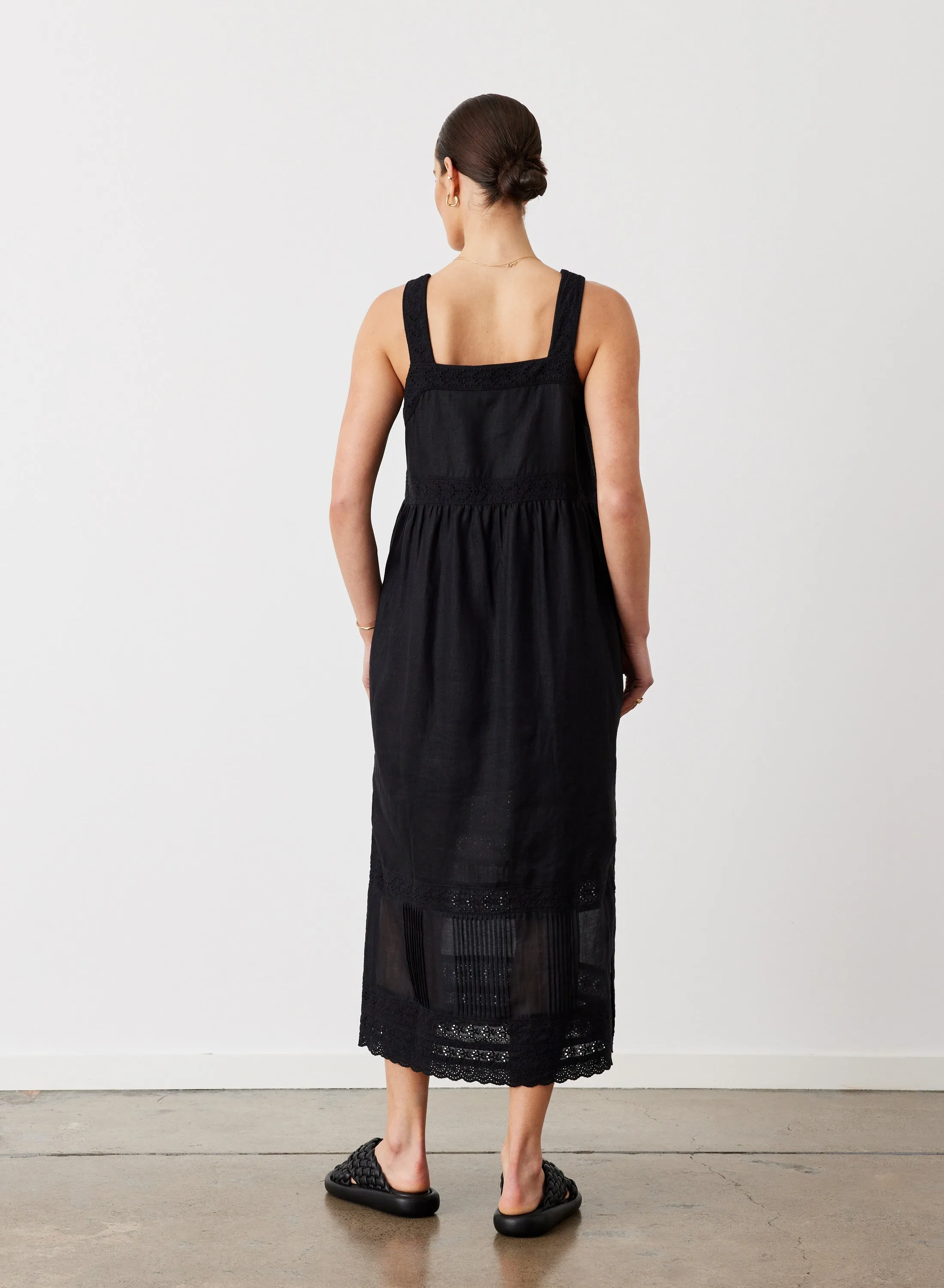 Gretal Linen Ramie Midi Dress