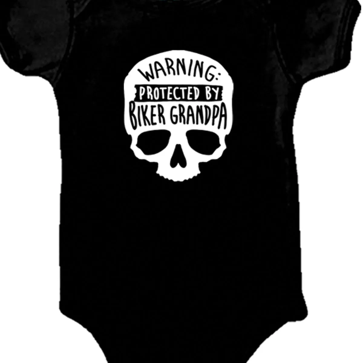 Hot Leathers GYS1038 Biker Grandpa Black Baby Bodysuits