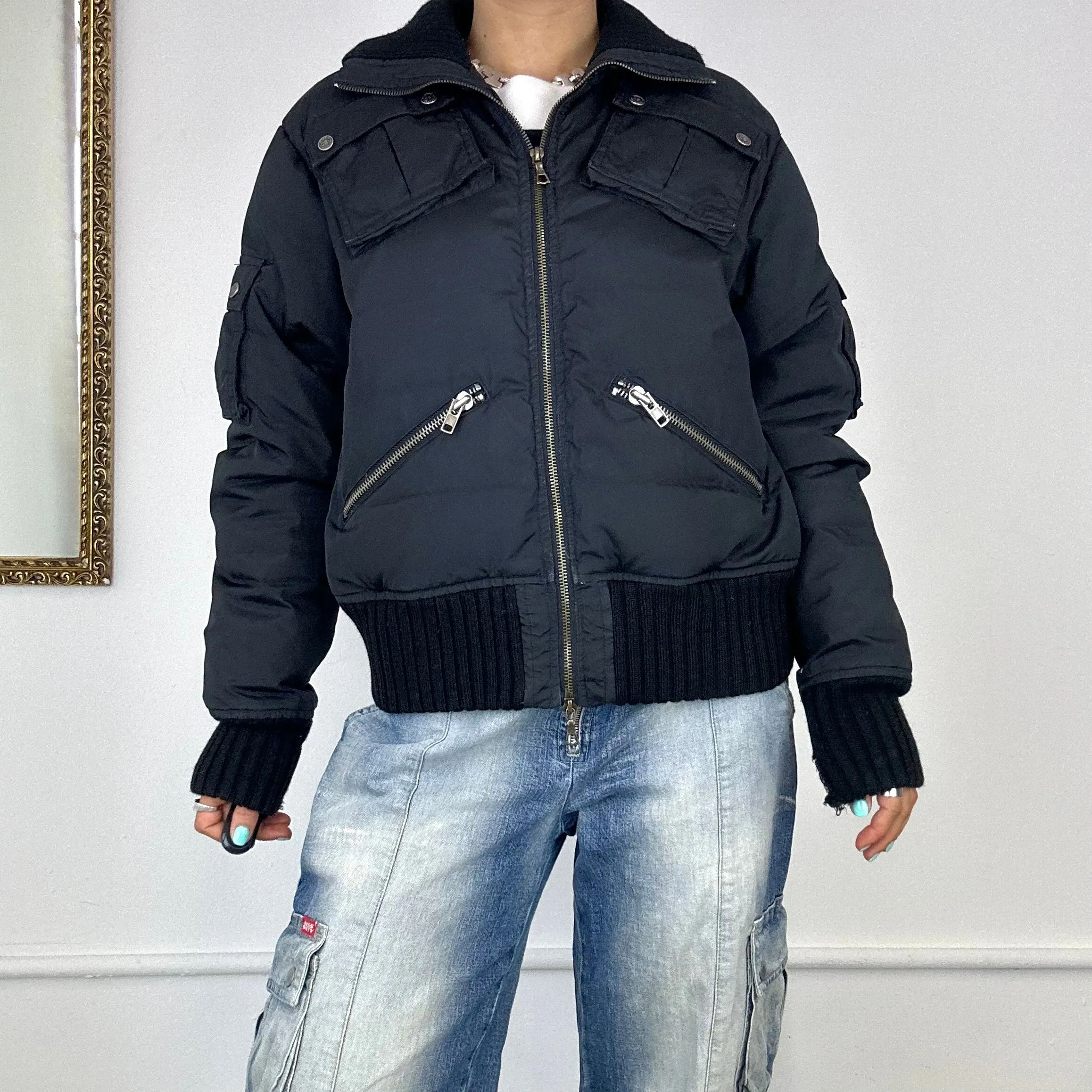 iceberg puffer bomber jacket