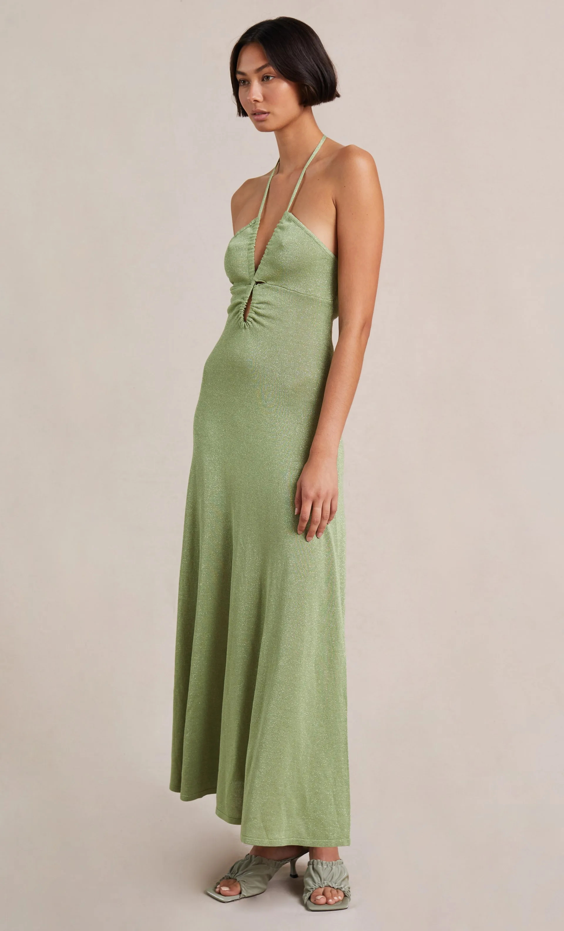 Indya Knit Maxi Dress - Pistachio