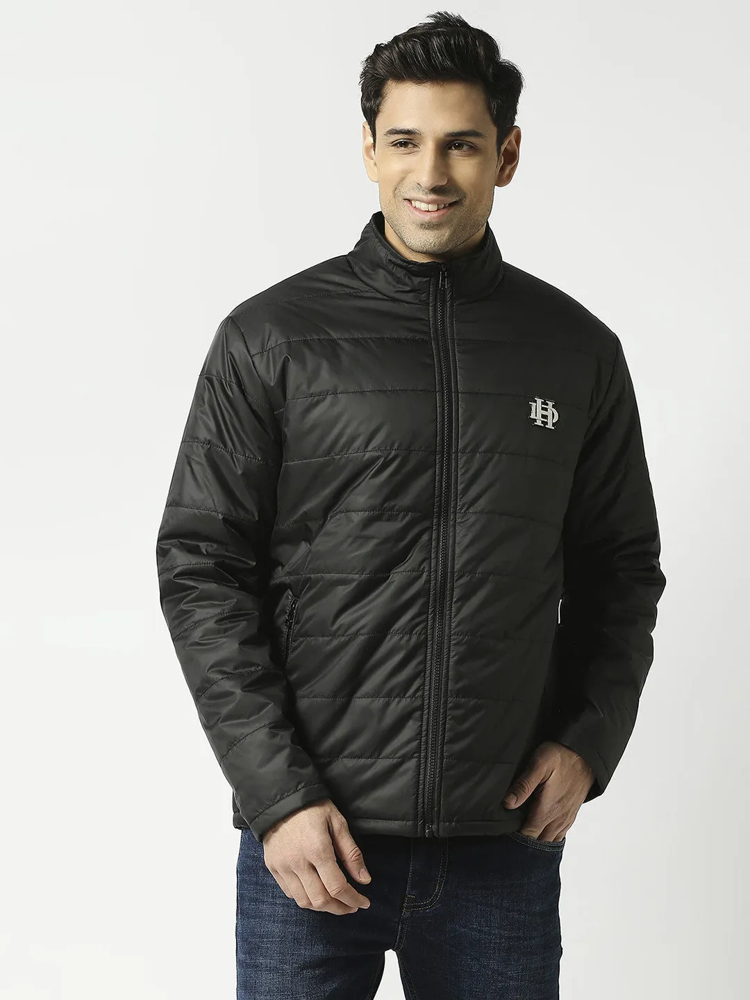 Ink Black Puffer Jacket