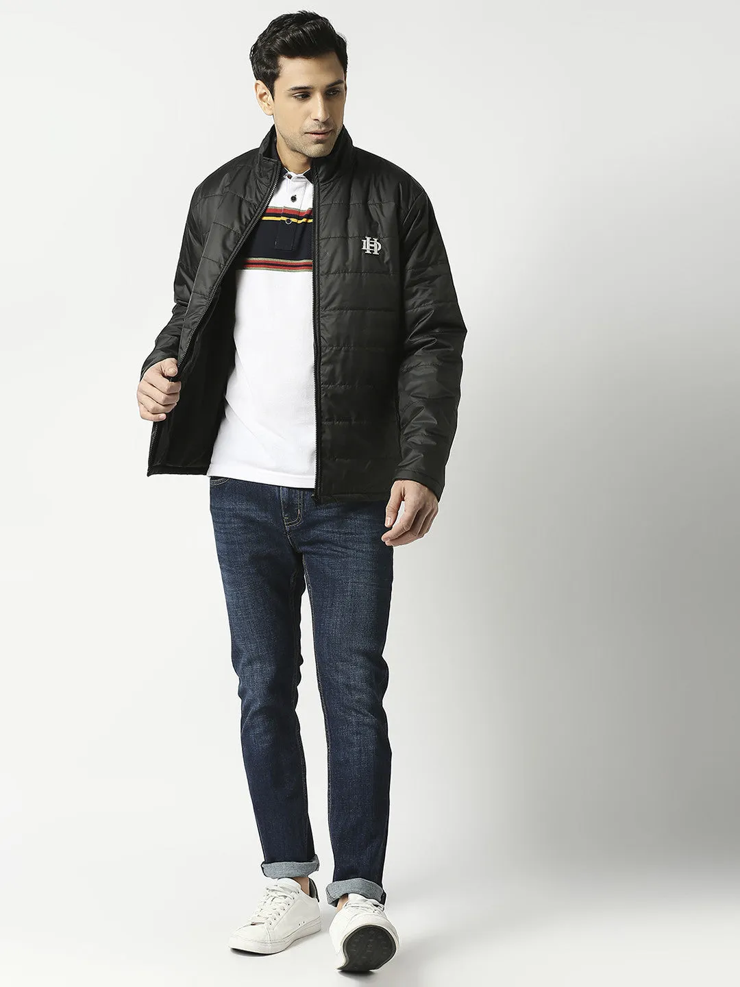 Ink Black Puffer Jacket