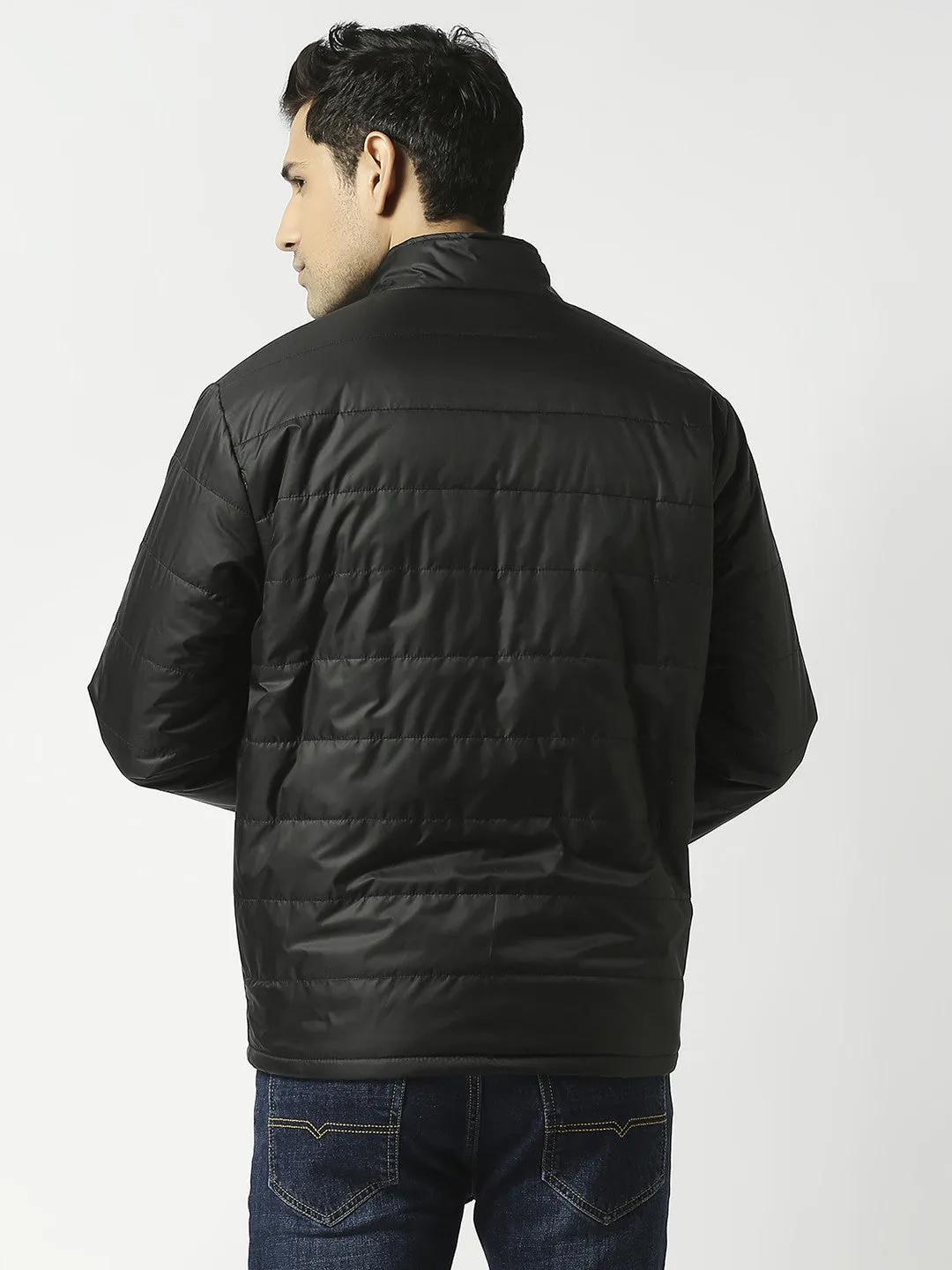 Ink Black Puffer Jacket