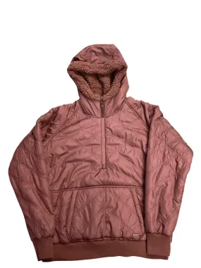 Jacket Puffer & Quilted By Prana In Maroon, Size: L