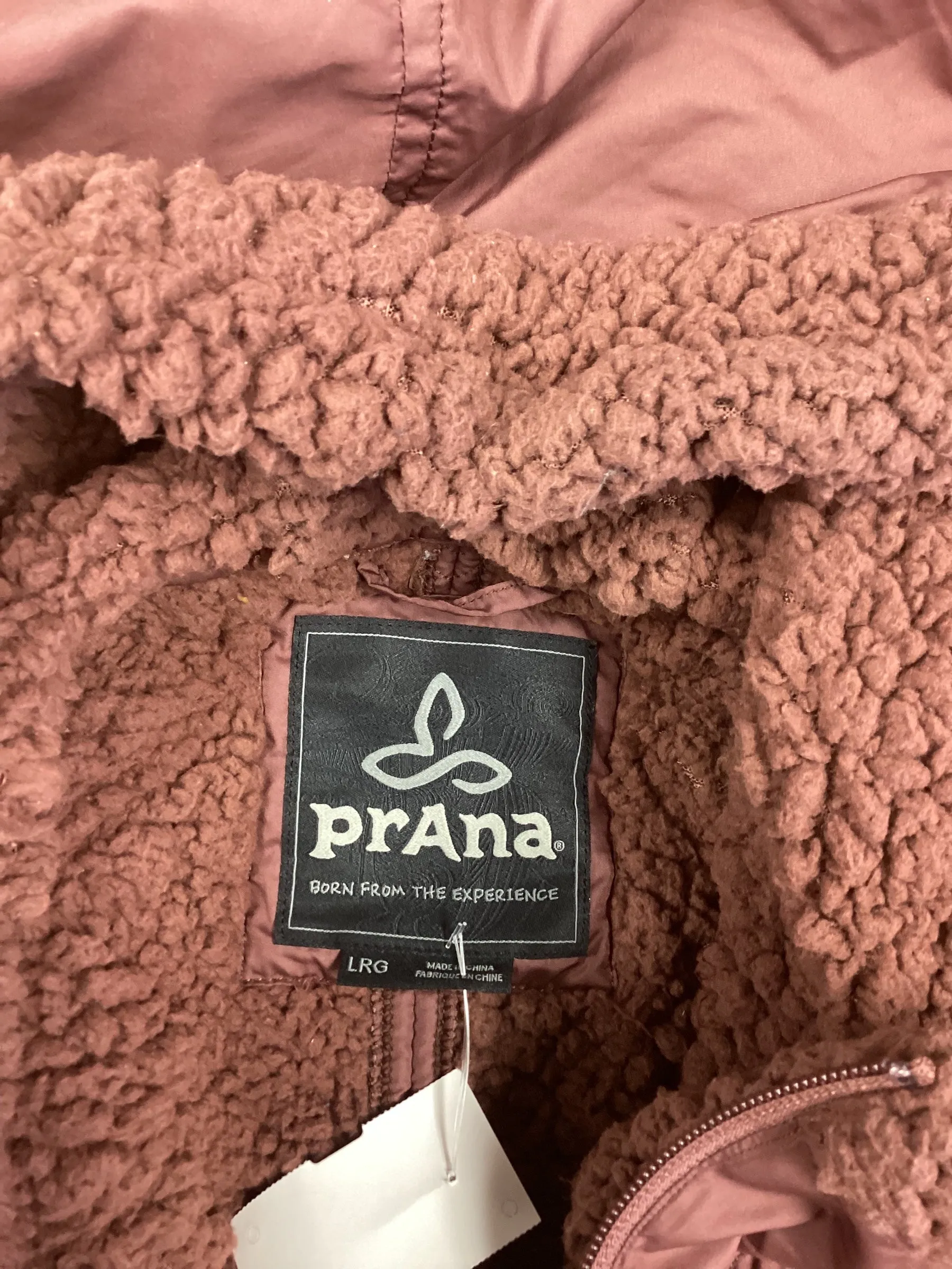 Jacket Puffer & Quilted By Prana In Maroon, Size: L