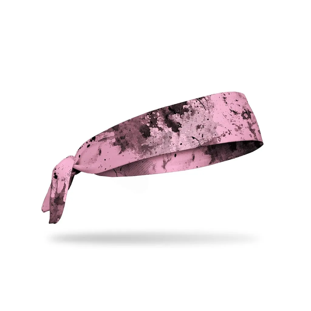 JUNK Powder Pink Grunge Headband (Flex Tie)