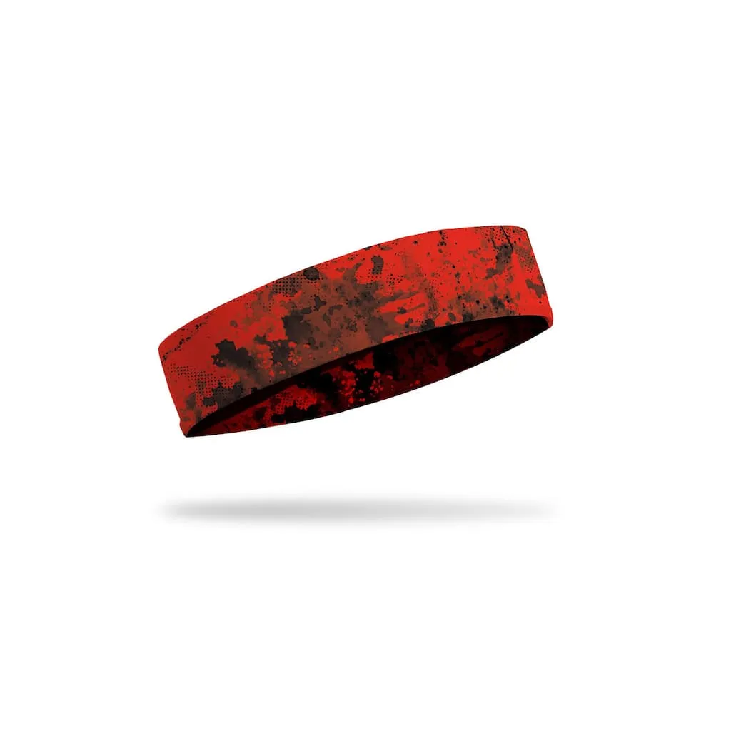 JUNK Red Grunge Headband (Baller Band)