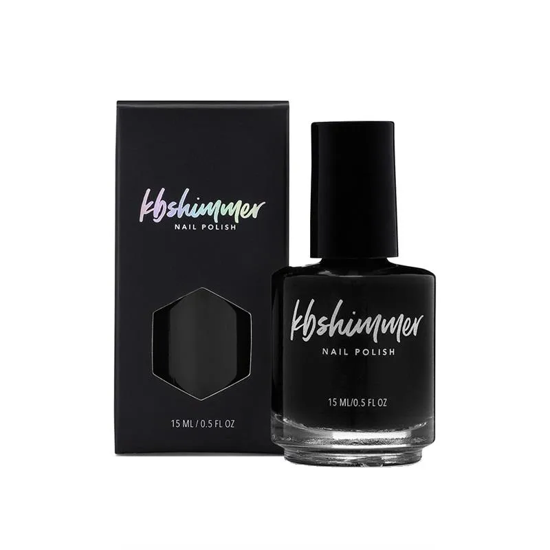 KBShimmer - Nail Polish - Total Eclipse One Coat Black