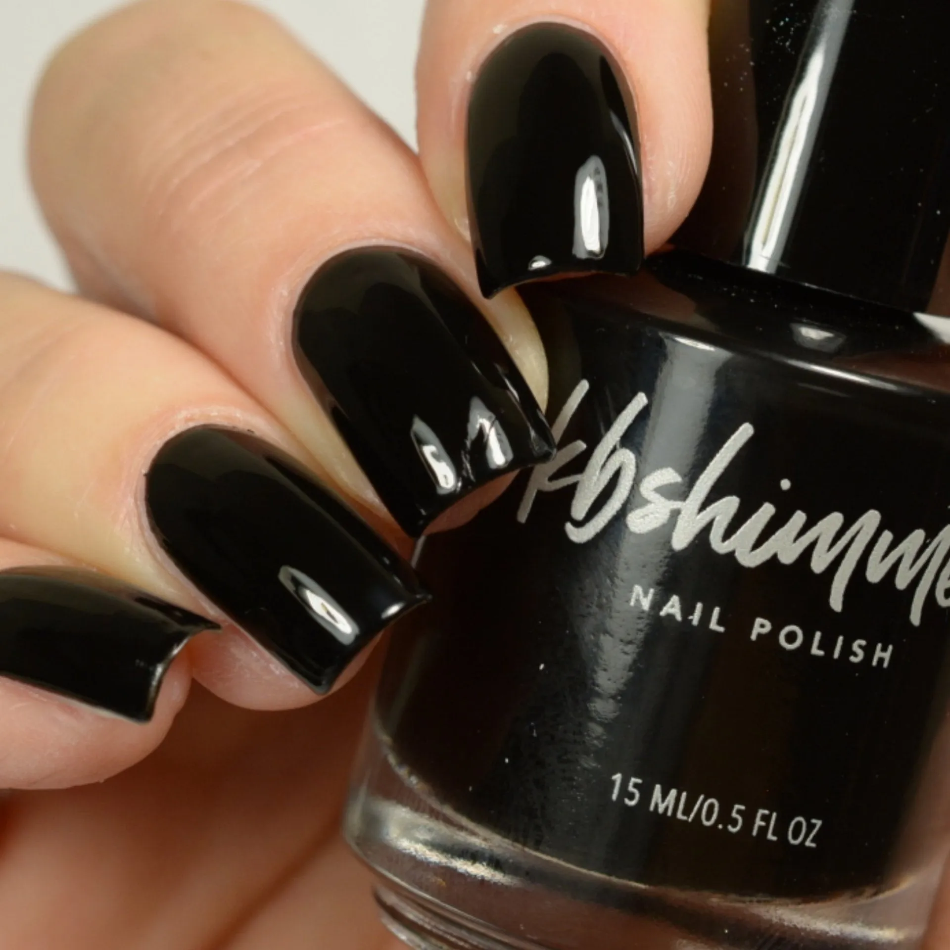 KBShimmer - Nail Polish - Total Eclipse One Coat Black