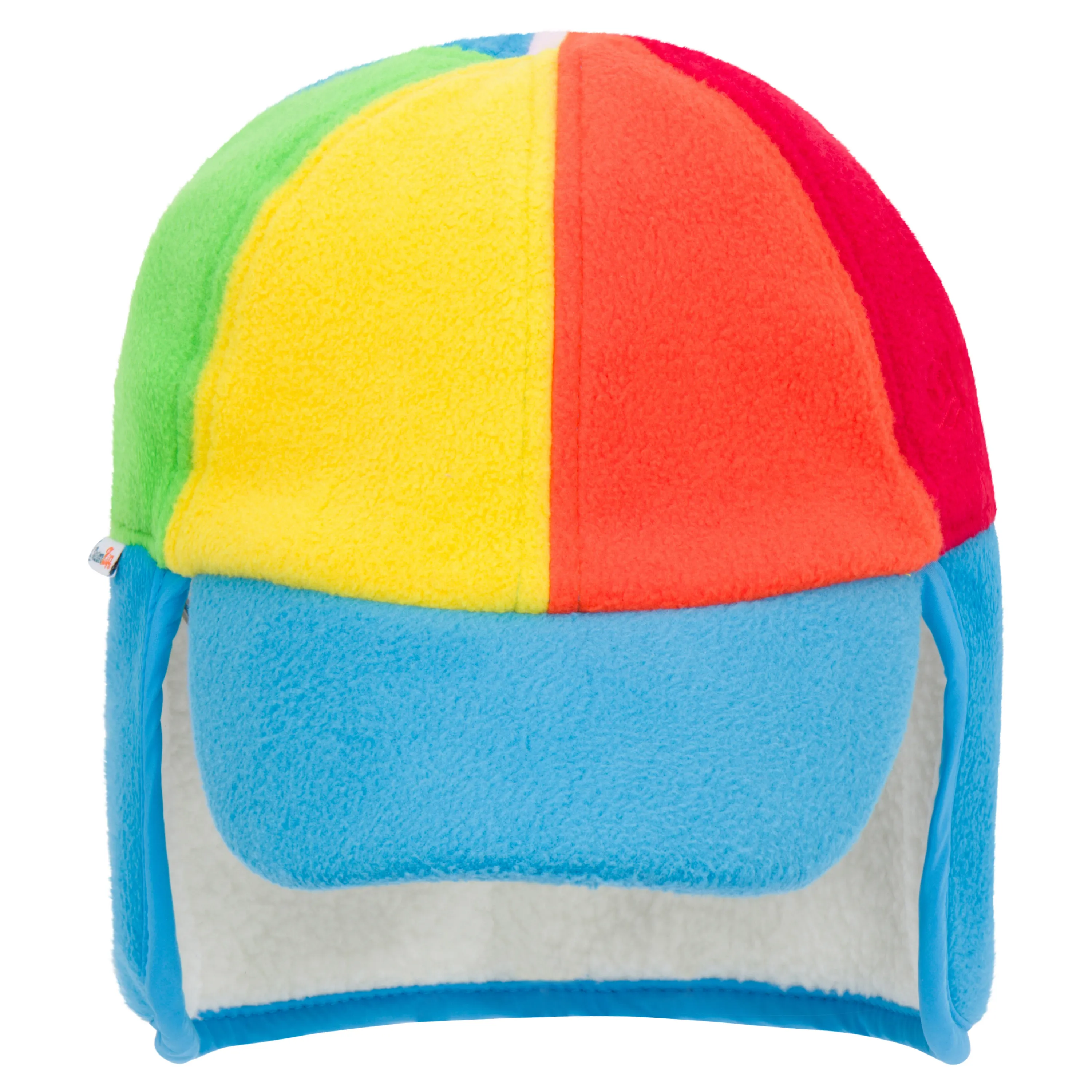 Kids Frosty Fleece Winter Flap Hat - Rainbow