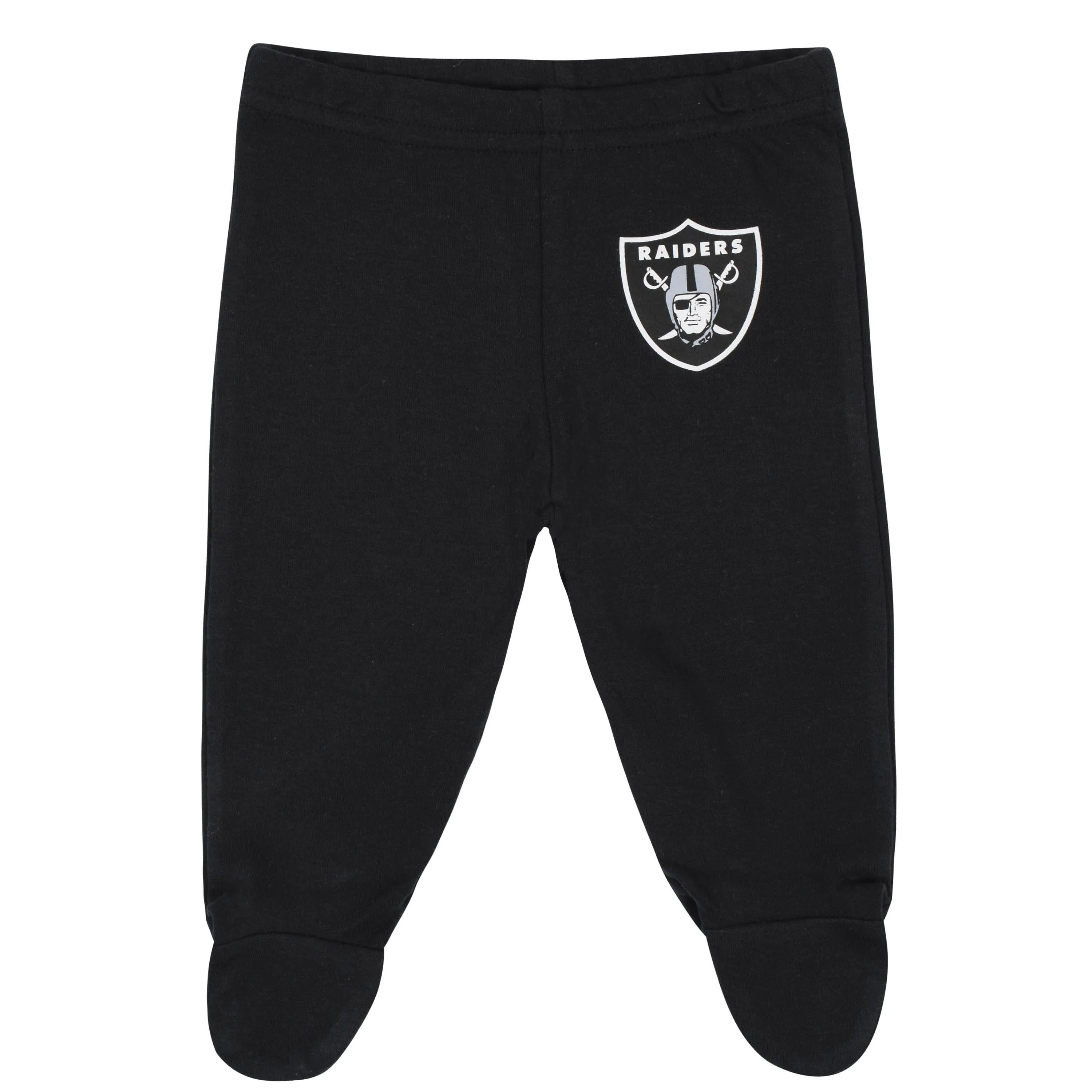 Las Vegas Raiders Baby Boys 3-Piece Bodysuit, Pant and Cap Set