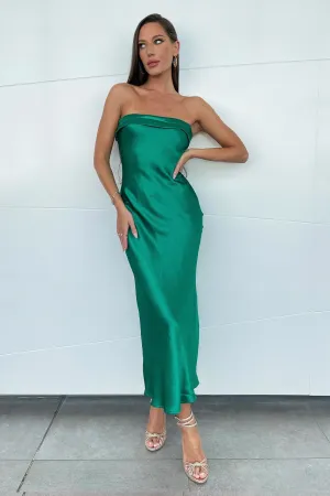 Leila Slip Dress - Emerald