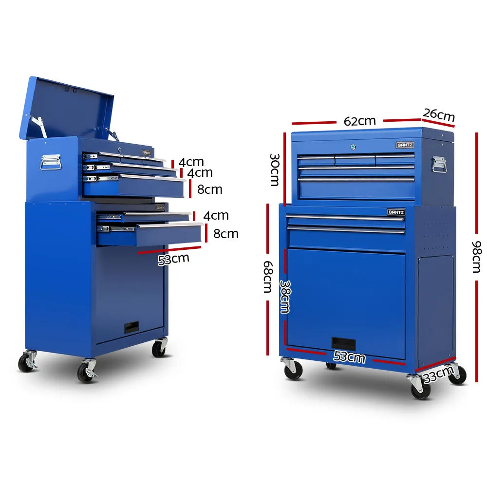 Lockable 7 Drawer Tool Box Cabinet with Wheels - Giantz