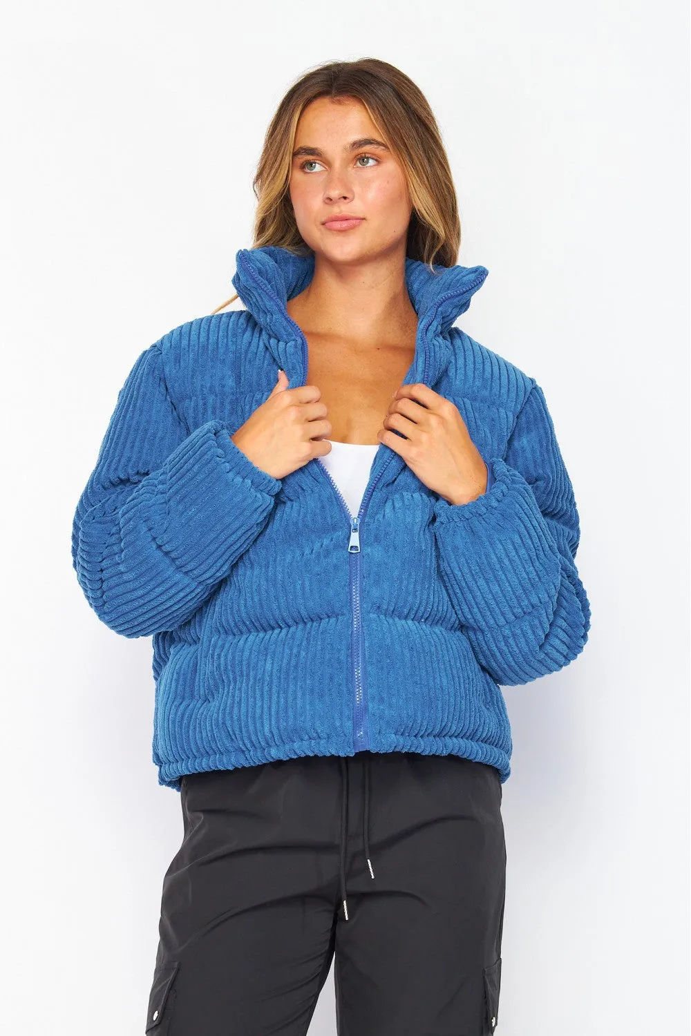 Lola Corduroy Puffer Jacket