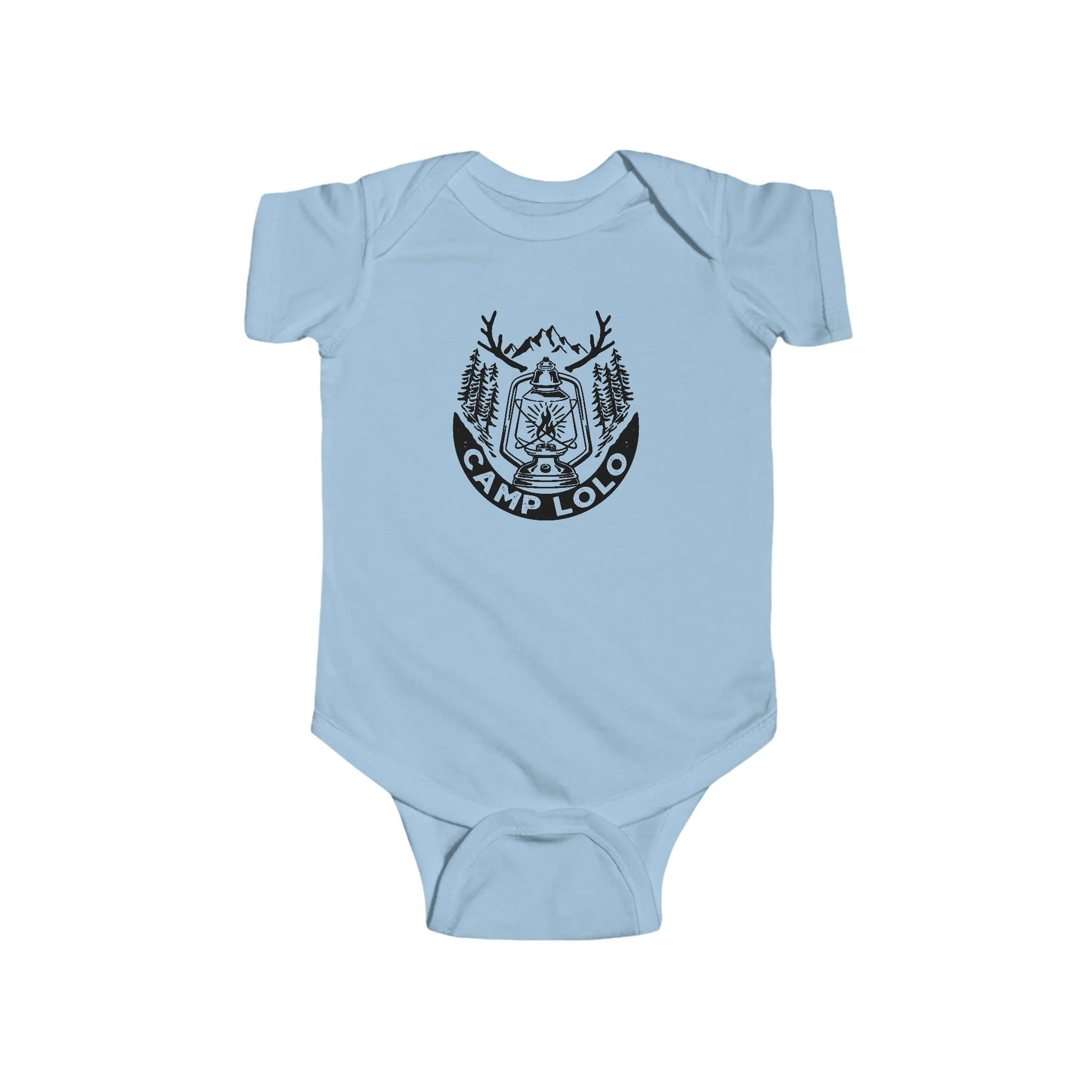 Lolo Camp Lantern Infant Fine Jersey Bodysuit