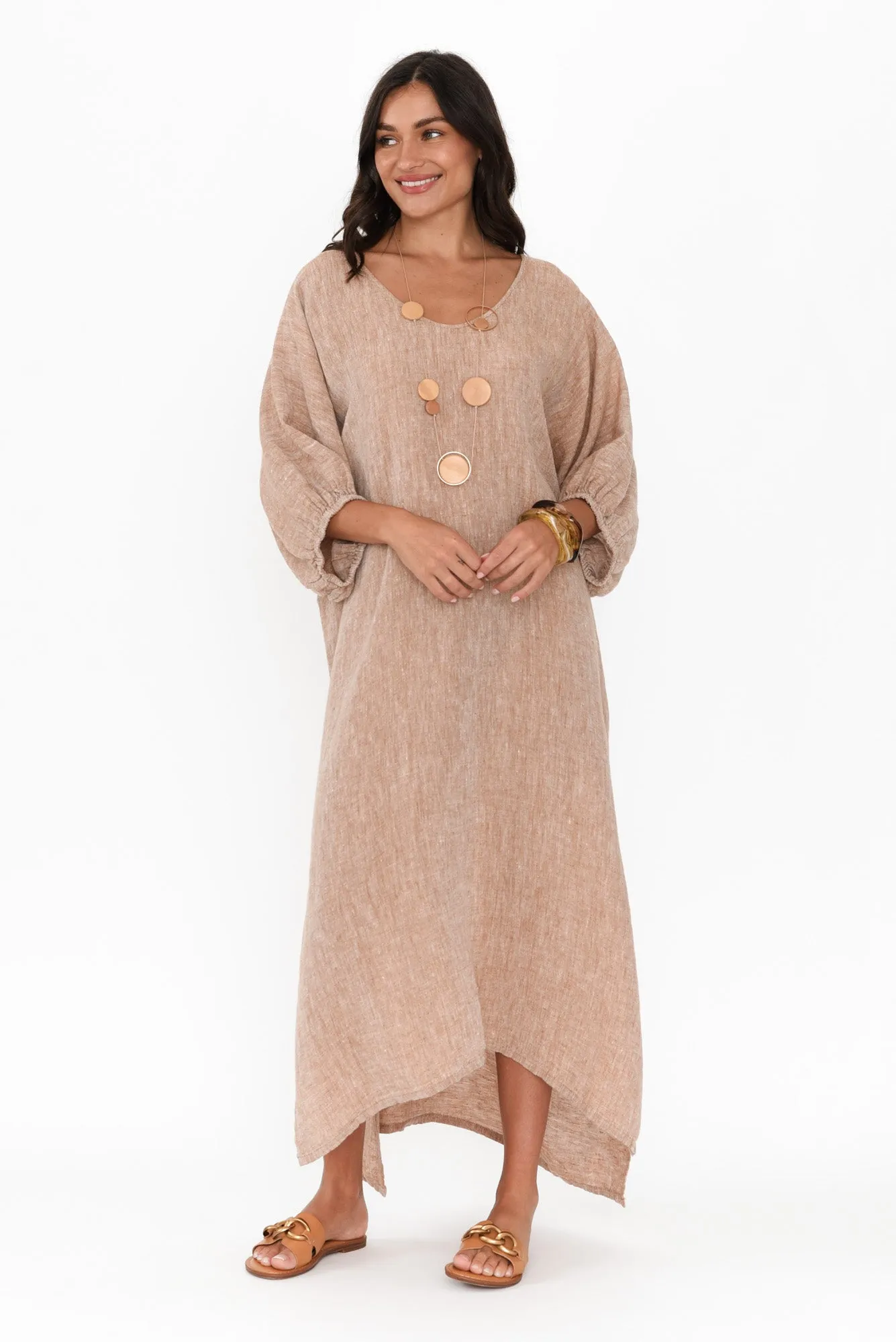 Marcel Rust Linen Dress