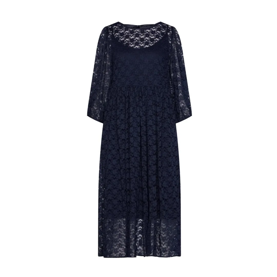 Marion Dress (Dark Blue)