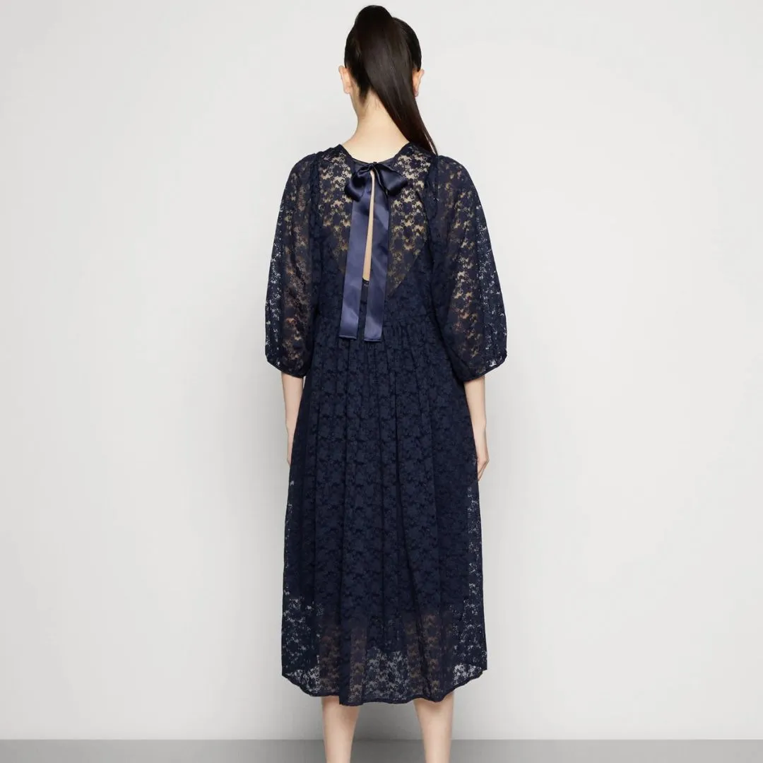 Marion Dress (Dark Blue)