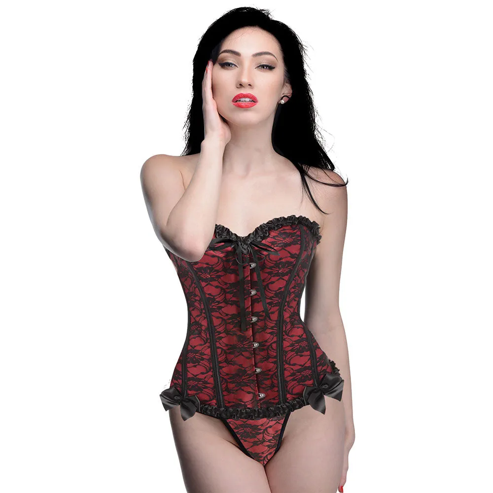 Master Series Scarlet Seduction Red Corset & Thong