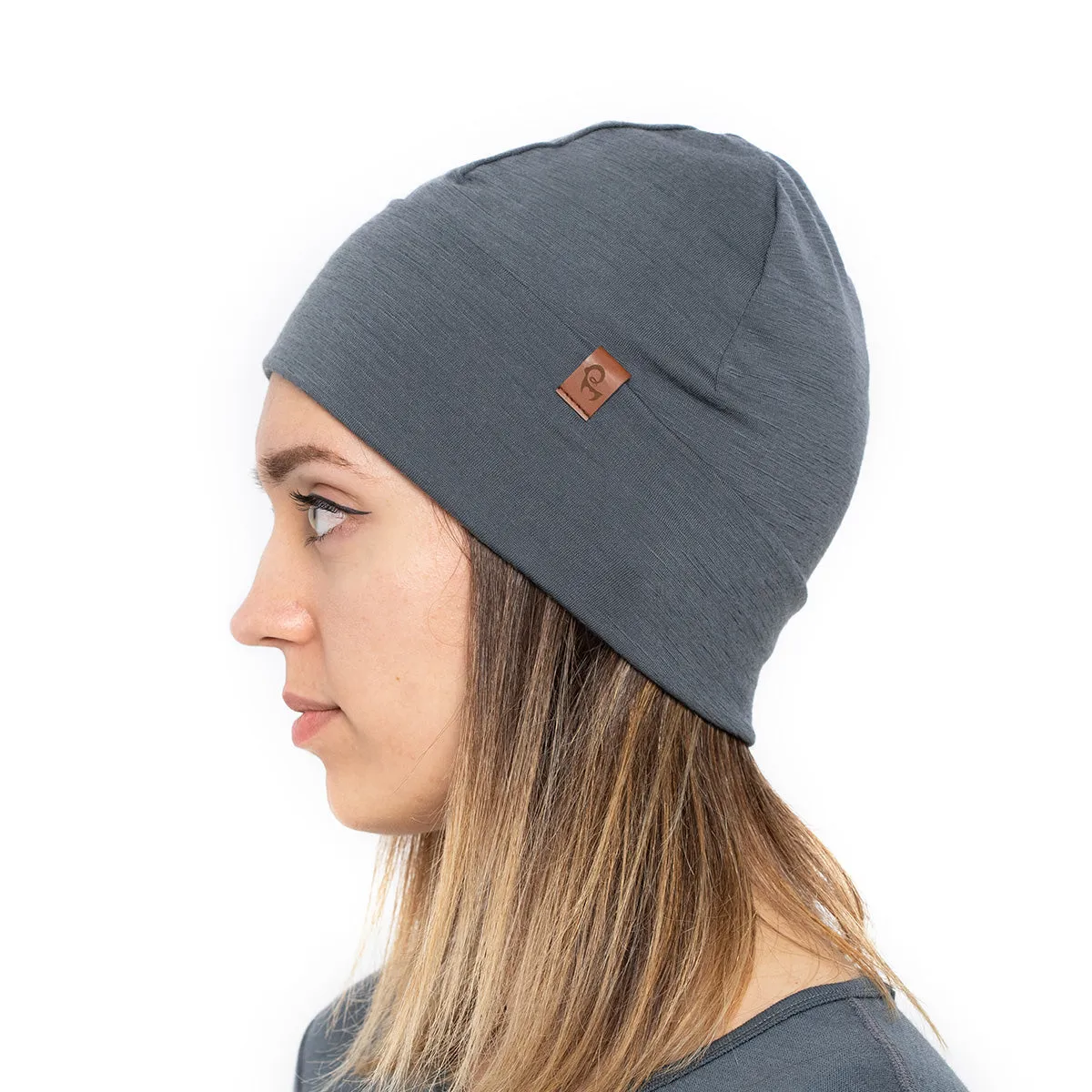 MENIQUE 100% Merino Wool Womens Beanie Perfect Grey