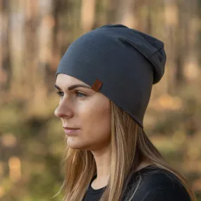 MENIQUE 100% Merino Wool Womens Beanie Perfect Grey