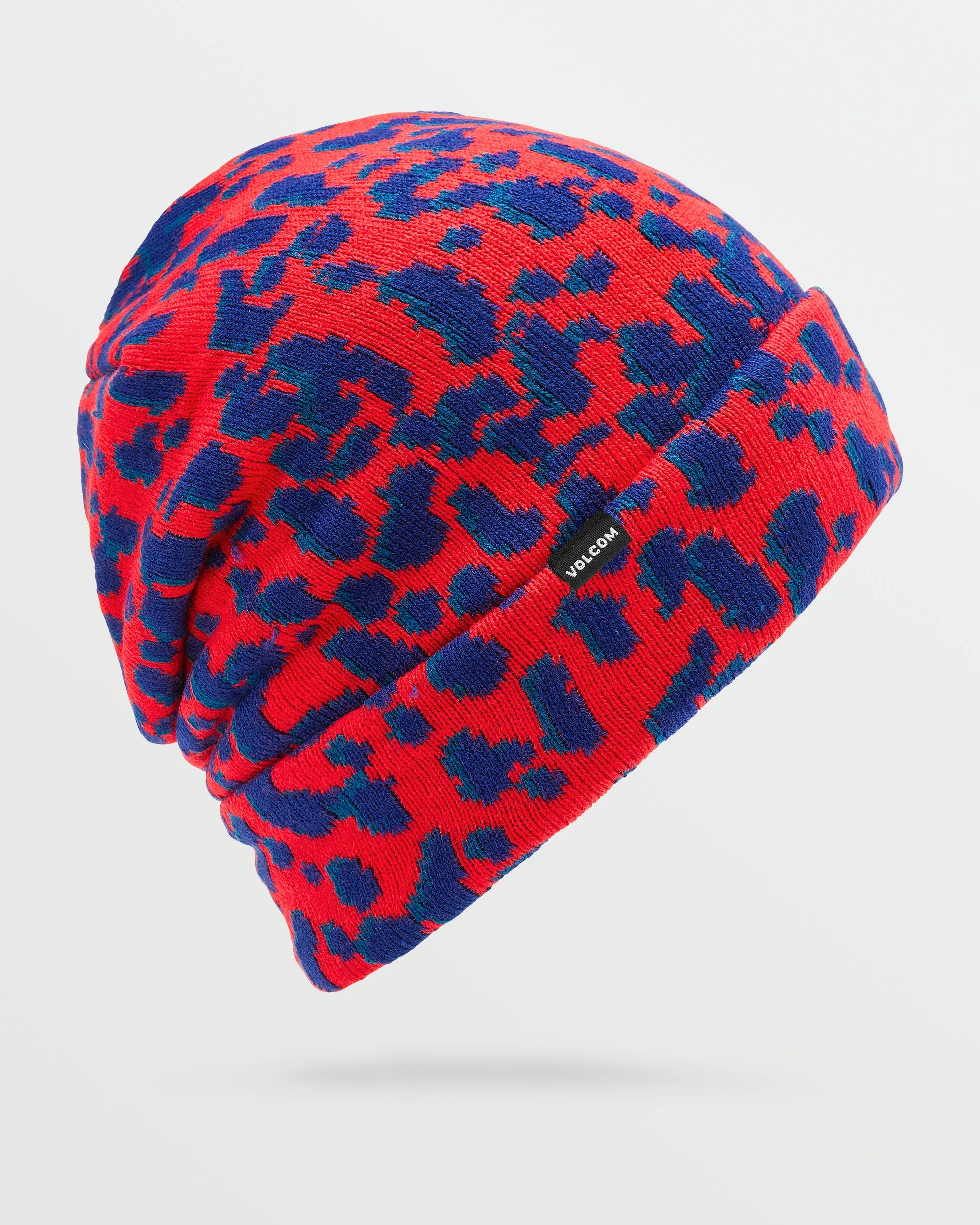 Mens Stone Funk Beanie - Crimson