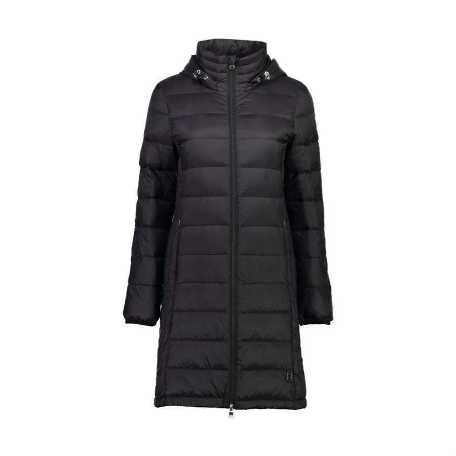 Moke Sarah Long Duck Down Jacket | Black