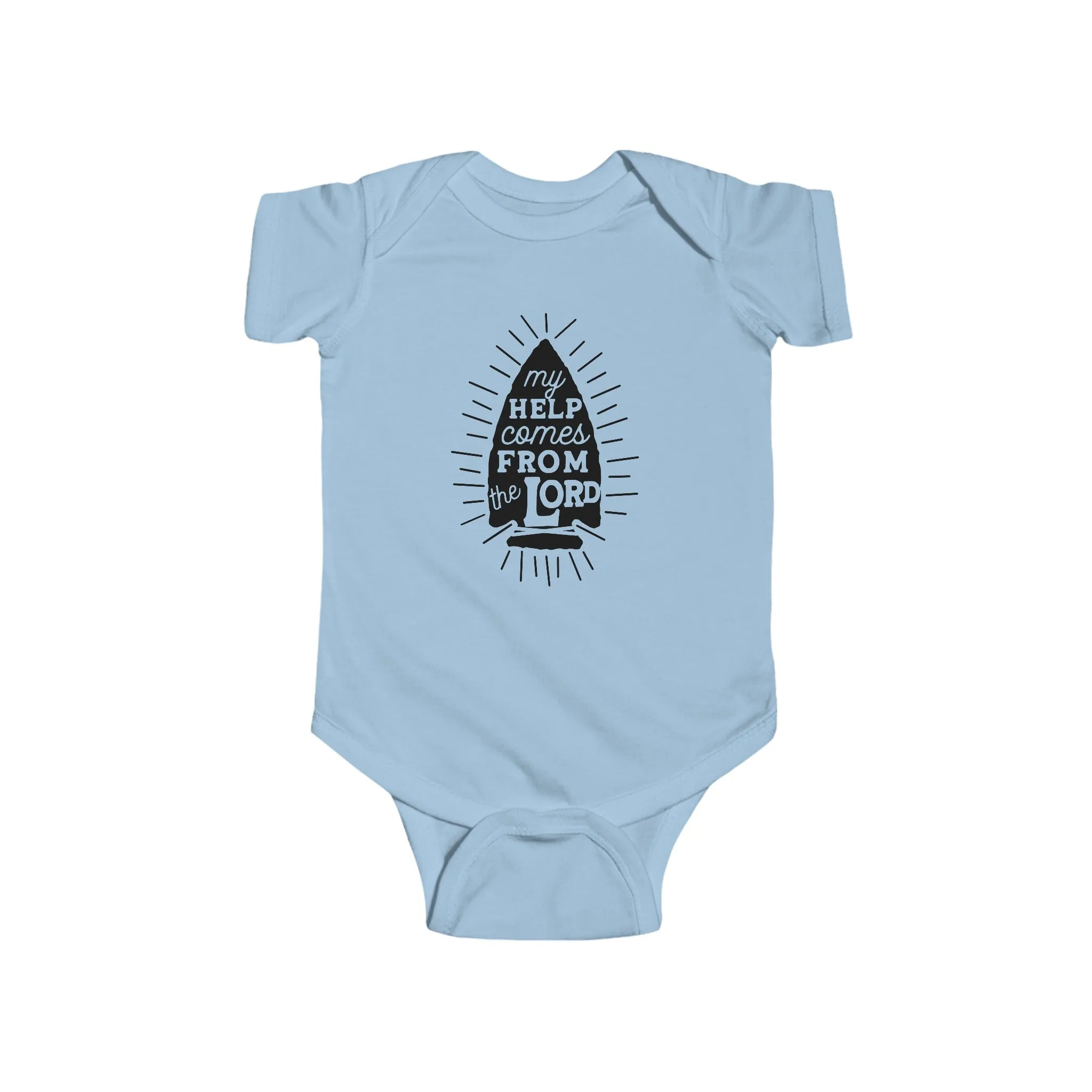 My Help comes from the Lord Infant Fine Jersey Bodysuit