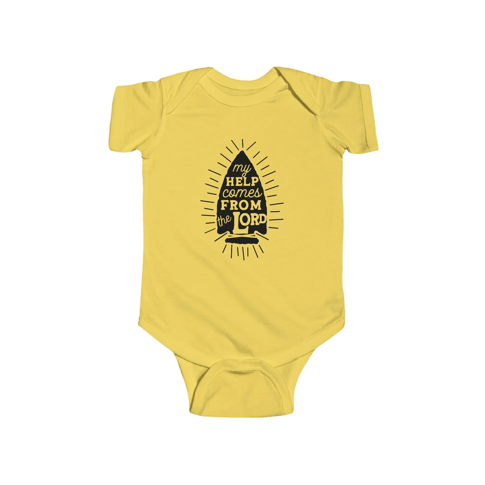 My Help comes from the Lord Infant Fine Jersey Bodysuit