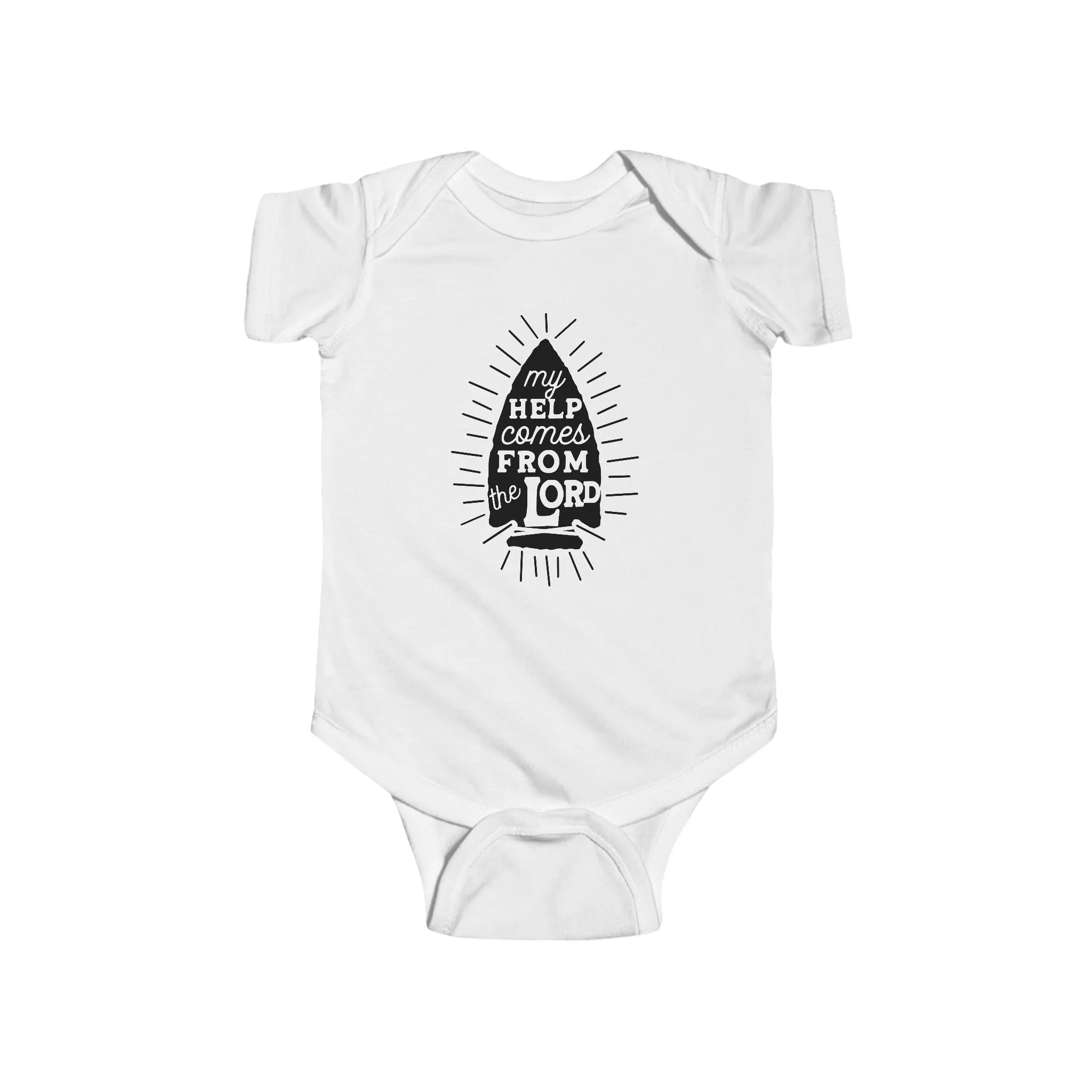 My Help comes from the Lord Infant Fine Jersey Bodysuit