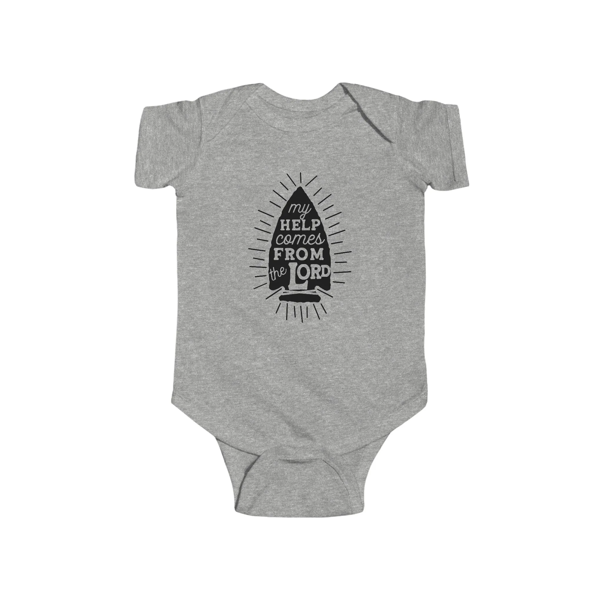 My Help comes from the Lord Infant Fine Jersey Bodysuit