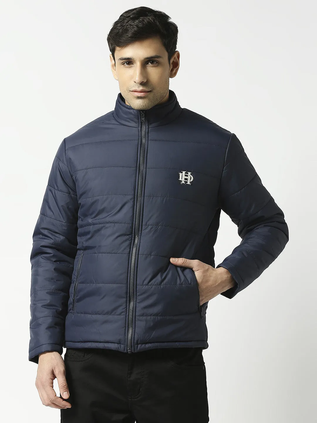 Navy Blue Puffer Jacket