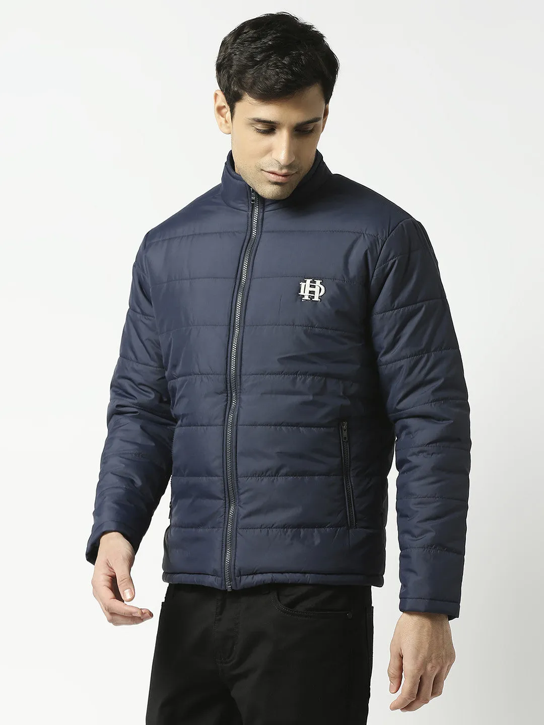 Navy Blue Puffer Jacket