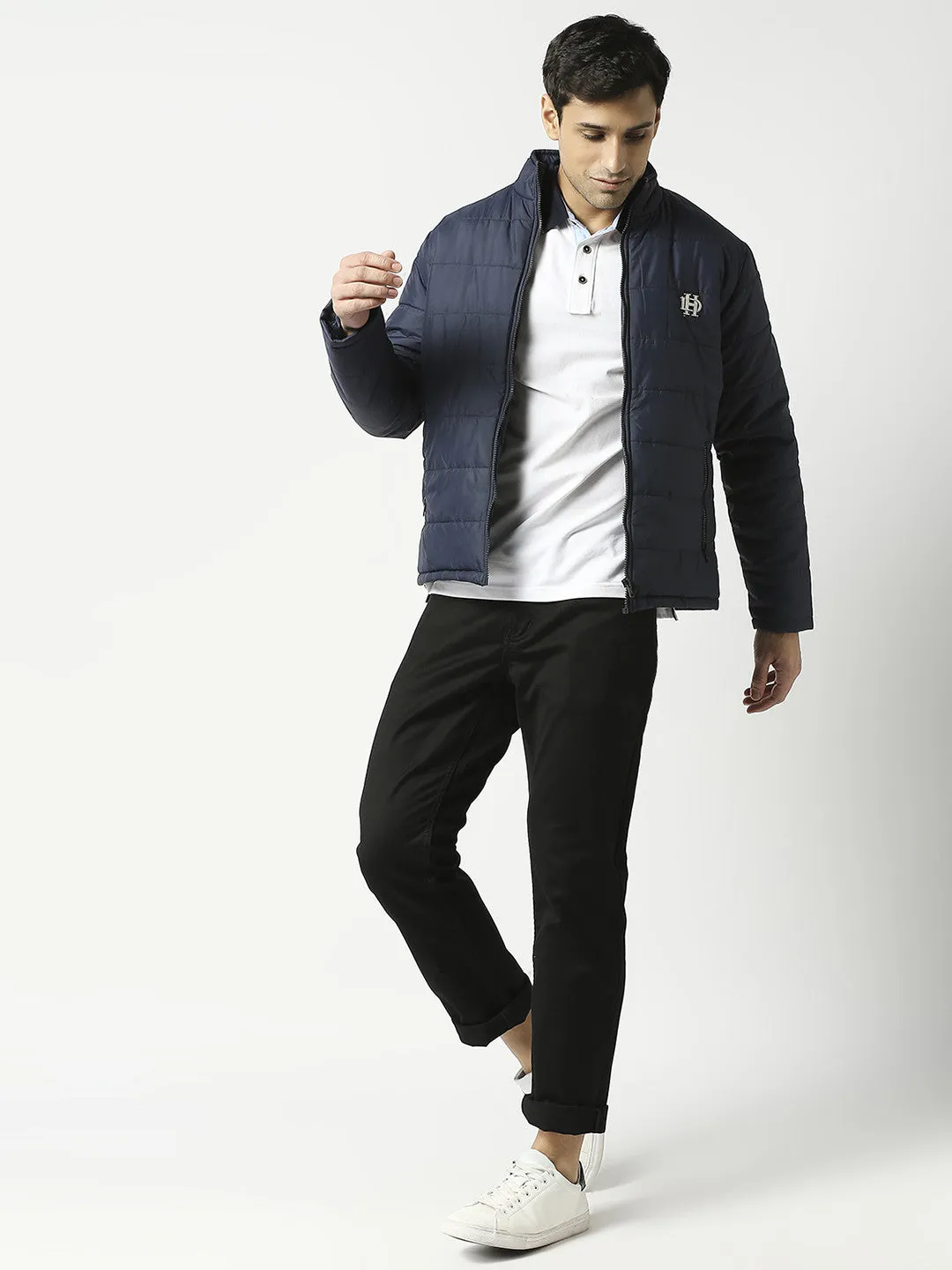 Navy Blue Puffer Jacket