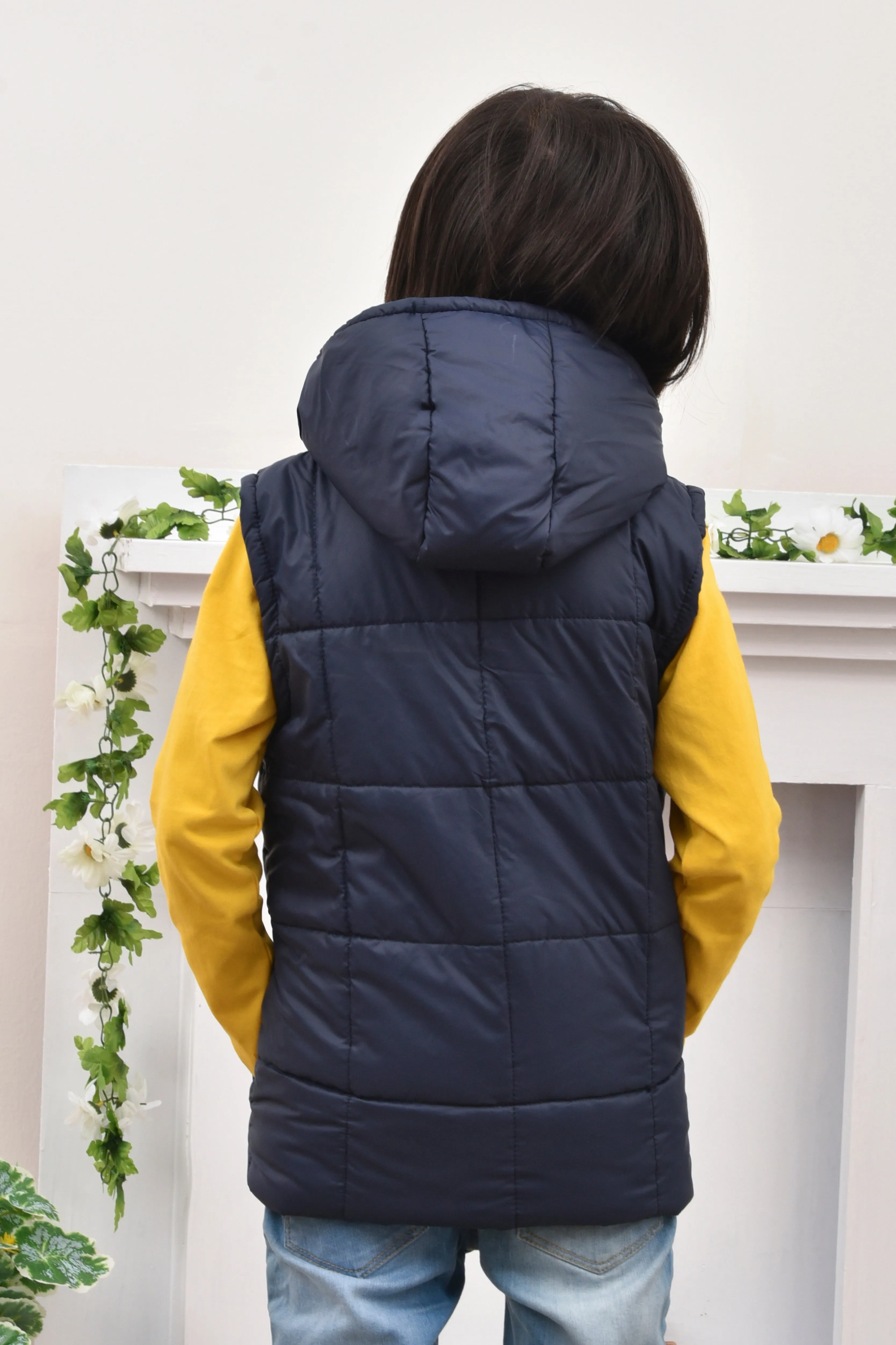 Navy Blue Puffer Jacket