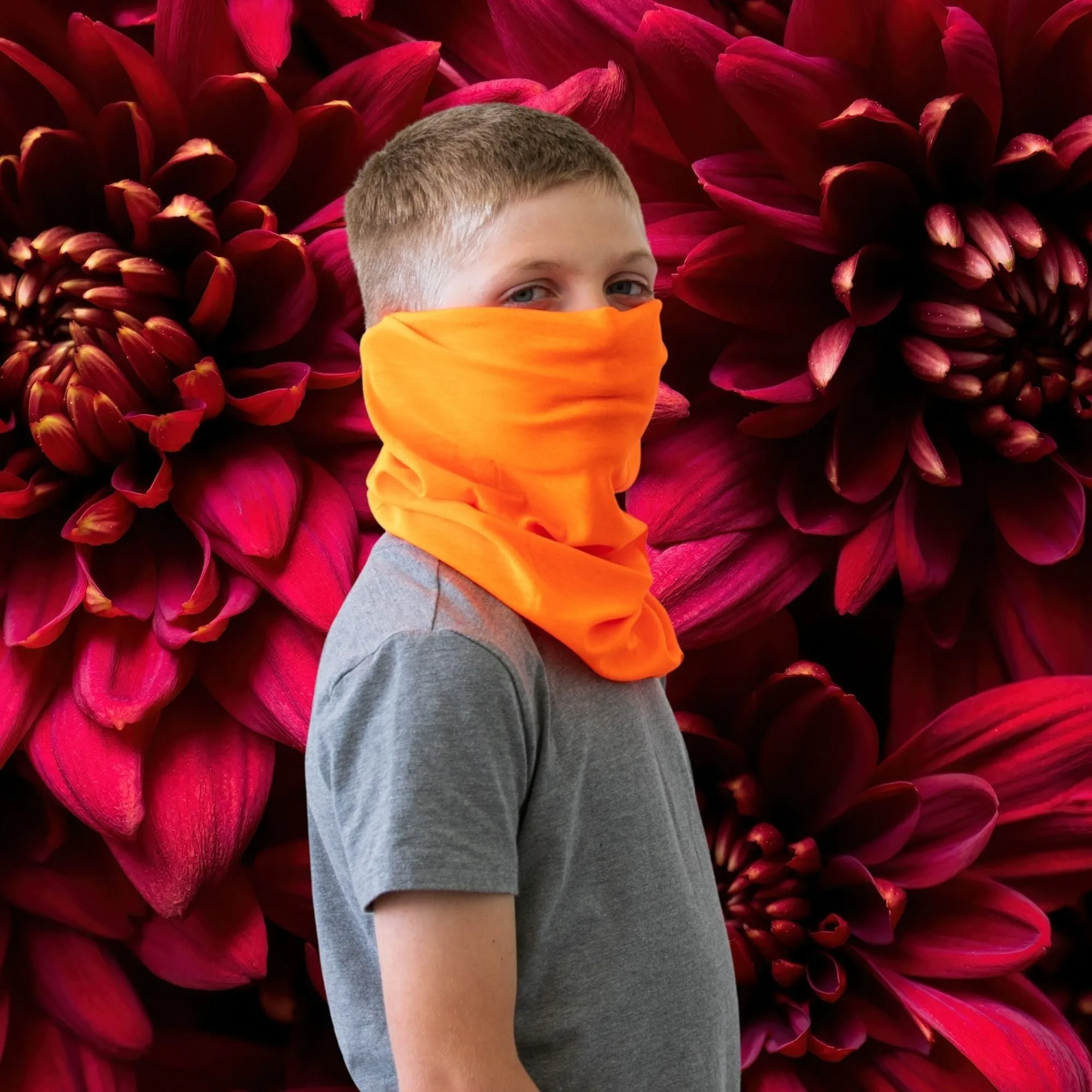 Neon Orange Neck Gaiter Headband