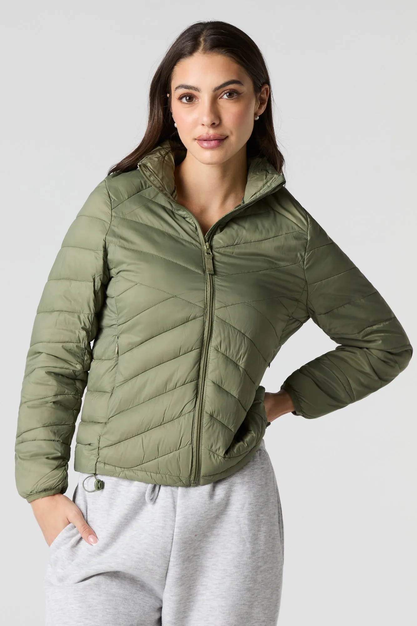 Nylon Puffer Jacket