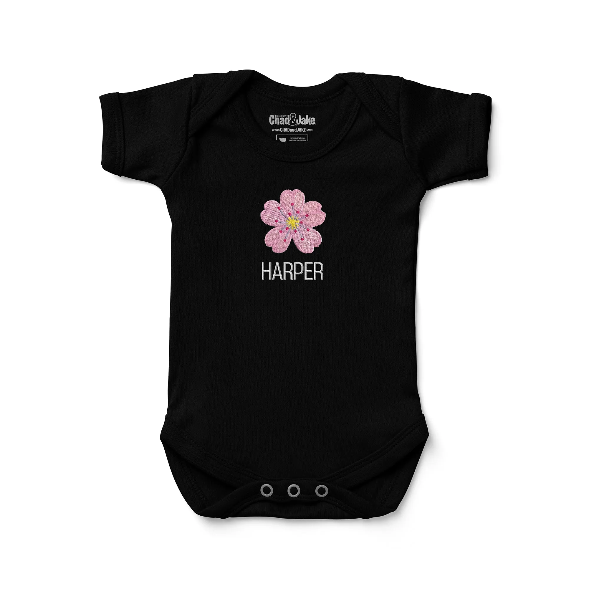 Personalized Cherry Blossom Emoji Bodysuit