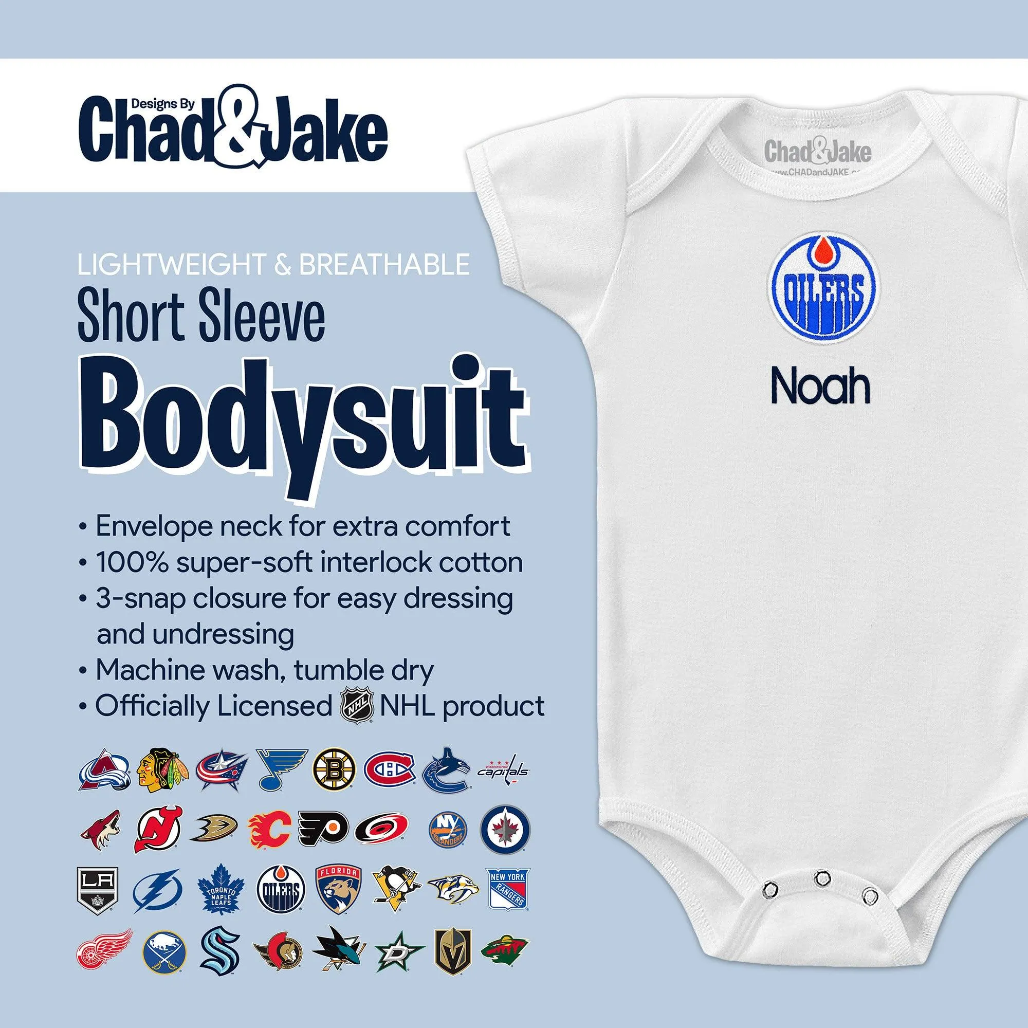 Personalized Edmonton Oilers Bodysuit